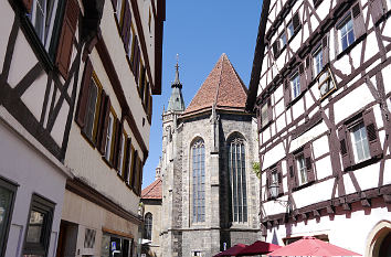 Kirchstraße und Amanduskirche Bad Urach
