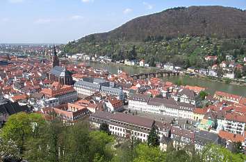 View of the city from the castle in Heidelberg