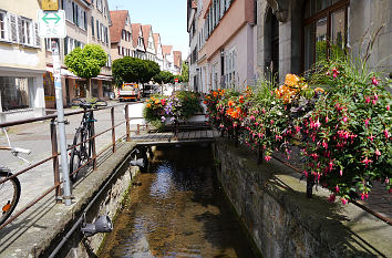 Ammergasse mit Ammer in Tübingen
