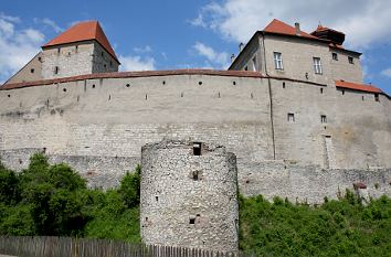 Burgmauer Burg Harburg