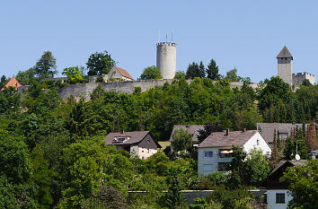 Blick auf die Burg in Burglengenfeld