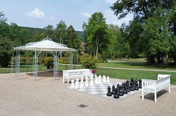 Schachspiel im Kurpark Staatsbad Brückenau