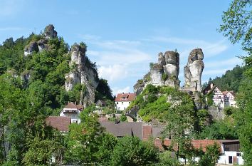 Fränkische Schweiz: Kletterfelsen in Tüchersfeld