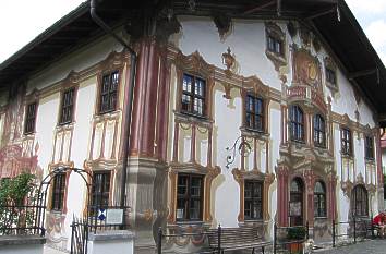 Lüftlmalerei am Pilatushaus in Oberammergau