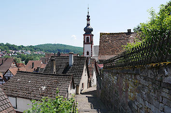 Burgaufgang und Kirche Rothenfels