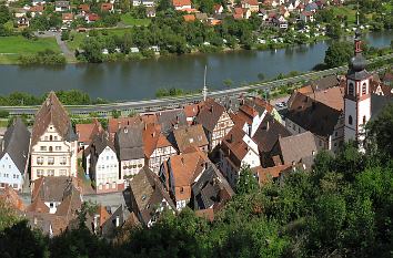 Blick auf die Altstadt von Rothenfels