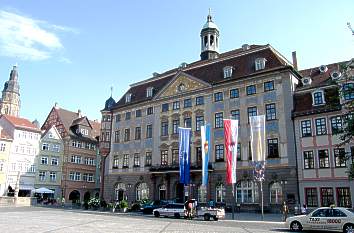 Rathaus am Marktplatz in Coburg