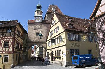 Rothenburg ob der Tauber in Bayern