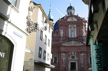 Kollegiatstift Neum&uuml;nster vom Schmalzmarkt aus gesehen