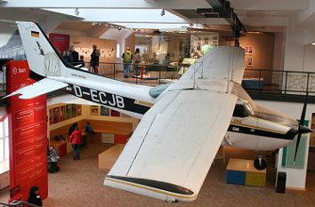 Cessna von Mathias Rust im Technikmuseum Berlin