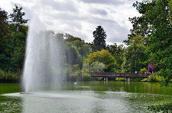 Springbrunnen im Kurpark Bad Nauheim