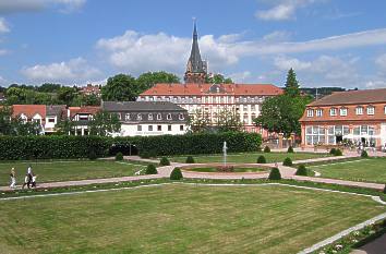 Lustgarten, Schloss und Orangerie in Erbach