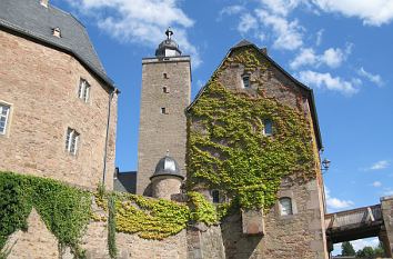 Schloss Steinau vom Schlossgraben gesehen