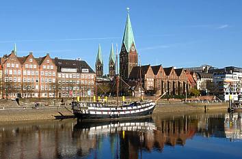Bremer Schlachte an der Weser