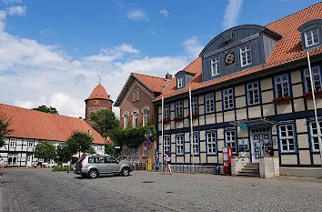 Markt mit altem Rathaus in Dannenberg