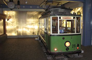 Straßenbahn von 1916 im Elektromuseum