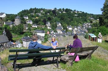 Blick auf Monschau in der Eifel
