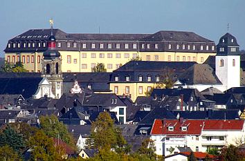 Franziskanerkirche, Schloss und Schlosskirche in Hachenburg