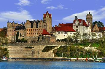 Blick auf das Schloss in Bernburg