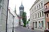 Schlossstra&szlig;e mit Turm der Schlosskirche