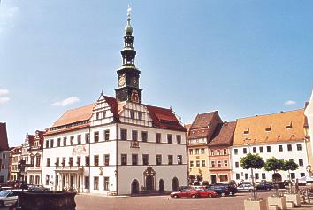 Rathaus und Marktplatz von Pirna