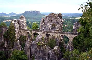 Bastei mit Basteibr&uuml;cke