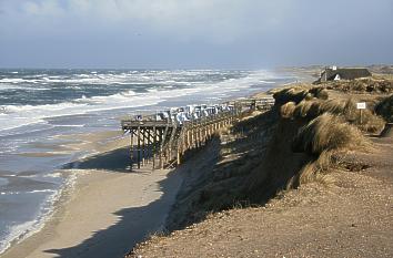 starker Seegang bei Kampen auf Sylt