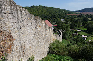 Schenkelmauer Burg zur Stadt Creuzburg