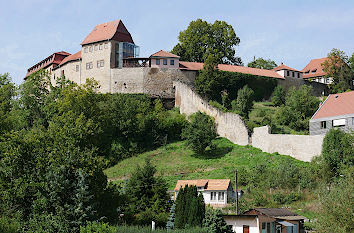 Blick zur Burg in Creuzburg