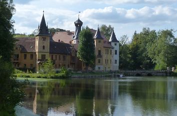 Wasserschloss Wolfersdorf mit Schlossteich