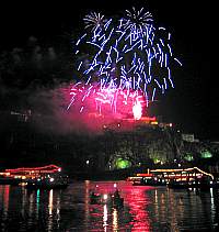 Feuerwerk Rhein in Flammen