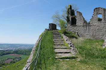 Treppe und Aussicht Festung Hohentwiel