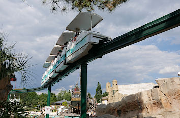 Einschienenbahn im Freizeitpark in Rust