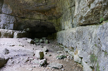 Blick in die Falkensteiner Höhle Schwäbische Alb