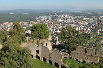 Blick vom Hohentwiel auf Singen