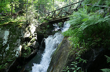 Brücke Wasserfall Gertelbach Schwarzwald