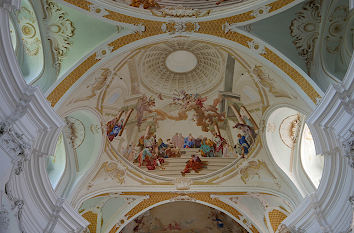 Barockes Deckengemälde Kirche Abtei Neresheim
