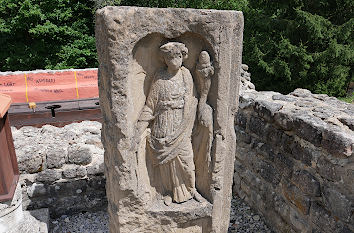 Skulptur im Römischen Freilichtmuseum Hechingen