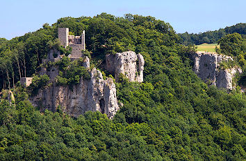 Blick Burgruine Reußenstein