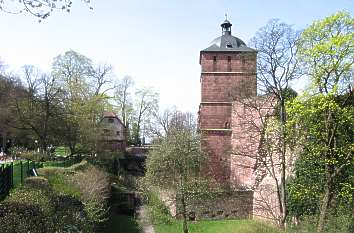 Schloss Heidelberg: Schlossgraben mit Torturm