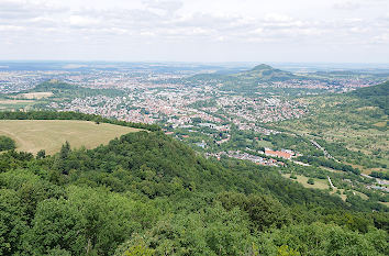 Blick aus dem Schönbergturm in Pfullingen