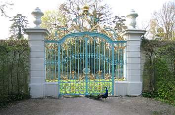 Schmiedeeisernes Tor am Arboretum