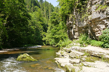 Amselfelsen in der Wutachschlucht im Schwarzwald