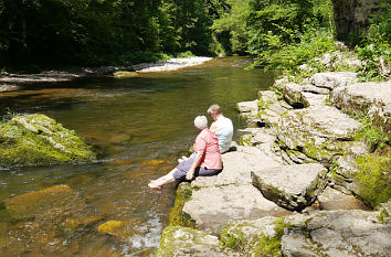 Rast in der Wutachschlucht