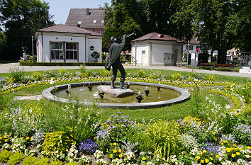 Schlosspark mit Trompeter in Bad Säckingen