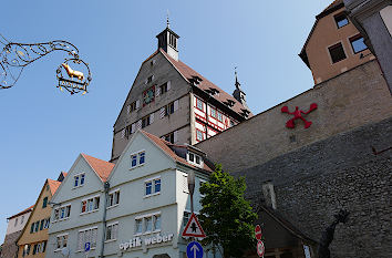 Rathaus und Stadtmauer Besigheim