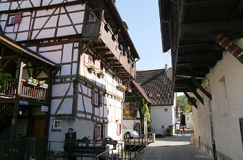 Fachwerkhäuser Aachgasse Blaubeuren