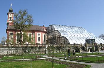 Palmenhaus vor dem Rosengarten Insel Mainau