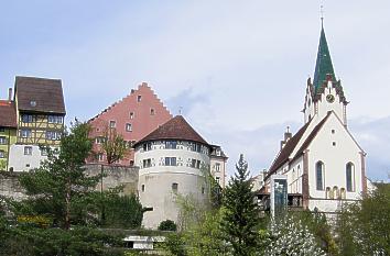 Altstadt Engen mit Rathaus, Schützenturm und Stadtkirche
