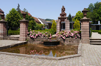 Barockbrunnen vor dem Kloster Gengenbach